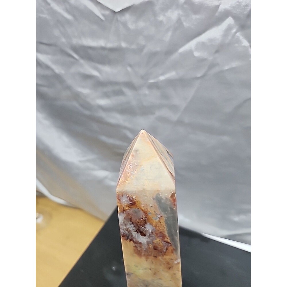 Onyx Marble Obelisk 10.25 Inch Pakistan EUC no chips or cracks - Picture 6 of 7